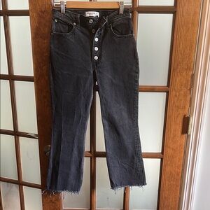 Abercrombie & Fitch Black Flare Wide Leg Jeans